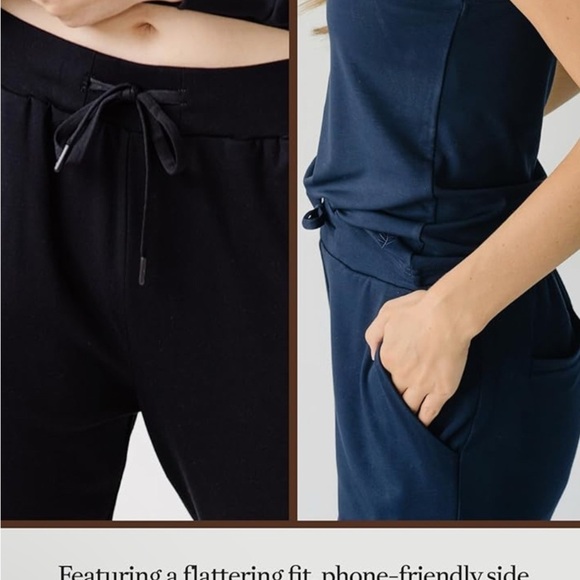 Black Straight Leg Pants with High Waist - Picture 6 of 16